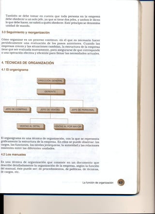 Función de organización0001
