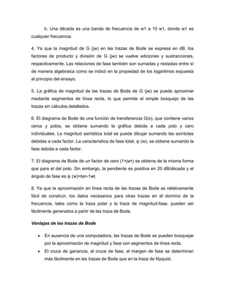 Función de transferencia y respuesta en