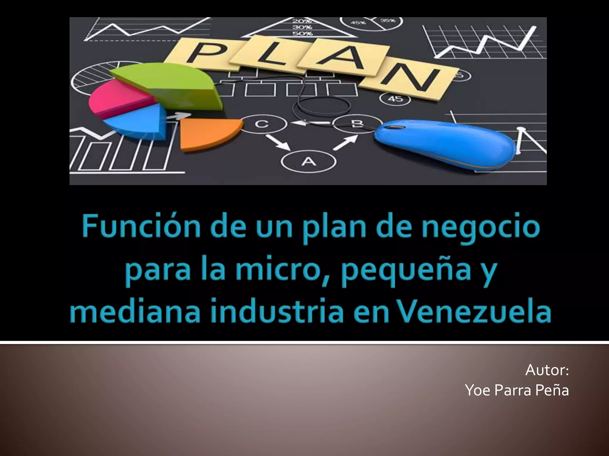 Función de un plan de negocios para la micro, pequeña y mediana