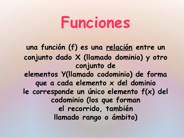 Funciones Matemática