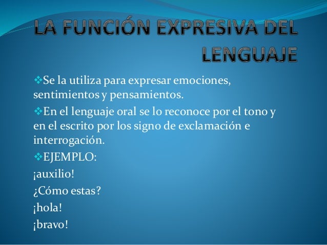 Función expresiva