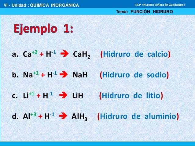 Función hidruro 3