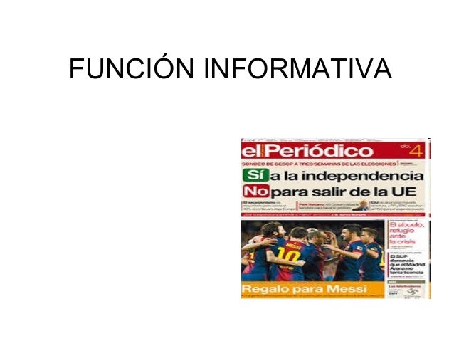 Función informativa