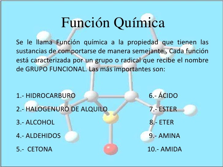 Función química