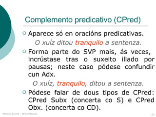 Cpred Map FuncióNs Oracionais 3 CC CAx Atrib Cpred | PPT
