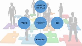 TRABAJADOR
SOCIAL
MÚSICO
DE JAZZ
HIJO
ESPOSO
PADRE
 