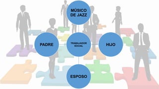 TRABAJADOR
SOCIAL
MÚSICO
DE JAZZ
HIJO
ESPOSO
PADRE
 