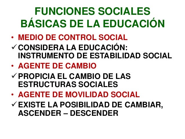 Función social escuela