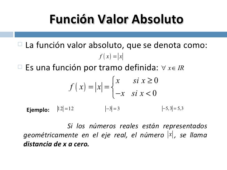 Funcion Valor Absoluto Y Parte Entera