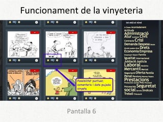 Funcionament de la vinyeteria Pantalla 6 