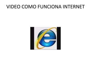 VIDEO COMO FUNCIONA INTERNET 