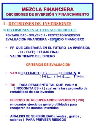 <ul><li>RENTABILIDAD - SOLVENCIA - PROYECTO INVERSION </li></ul><ul><li>EVALUACION FINANCIERA - ESTUDIO FINANCIERO </li></...