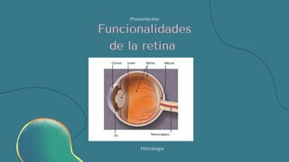 Funcionalidades
de la retina
Histologia
Presentación
 