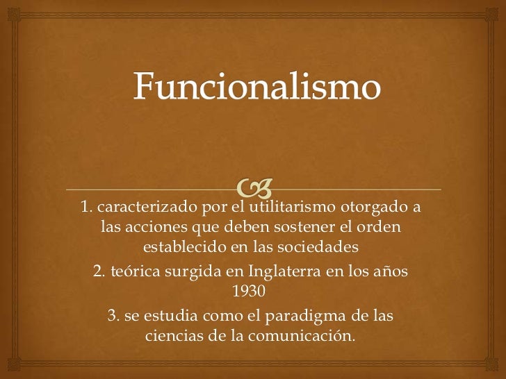 Funcionalismo