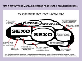 MAS A TENTATIVA DE MAPEAR O CÉREBRO PODE LEVAR A ALGUNS EXAGEROS...
 