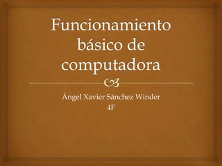 Ángel Xavier Sánchez Winder
4F

 