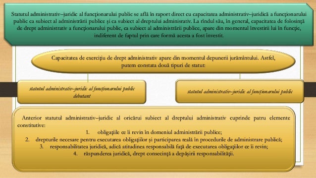 FuncÈ›ionarul Public È™i Statutul Lui Juridic