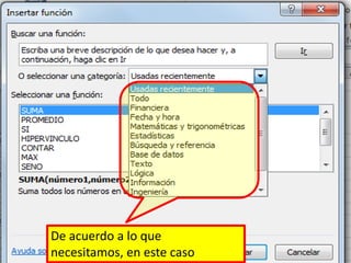 De acuerdo a lo que necesitamos, en este caso Estadísticas