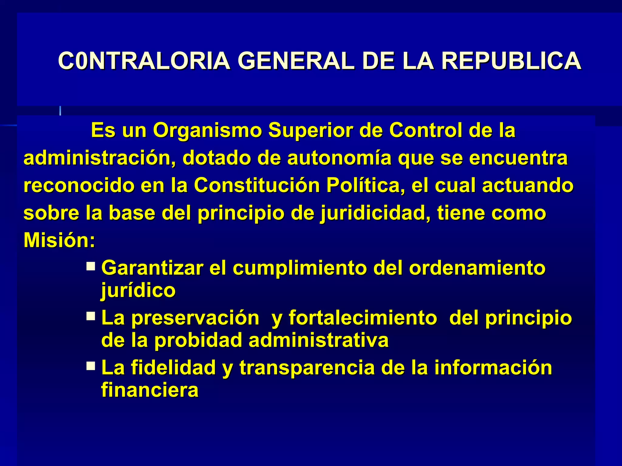 Funcion control externo | PPT