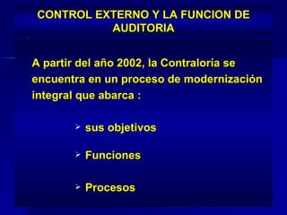 Funcion control externo | PPT