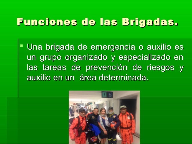 Funcion de las brigadas