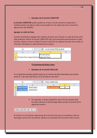 Funcion,elemento, grafico de excel | DOCX