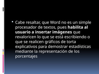 FUNCIONES DE WORD, PRESENTACIÓN DEL PROG | PPTX