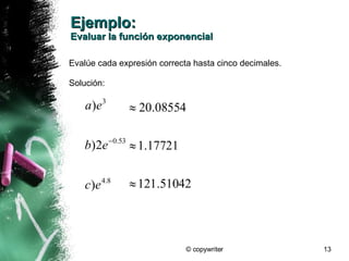 Funciones Exponenciales Y Logaritmicas