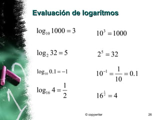 Funciones Exponenciales Y Logaritmicas