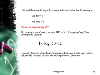 Funciones Exponenciales Y Logaritmicas