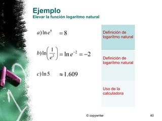 Funciones Exponenciales Y Logaritmicas