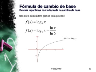 Funciones Exponenciales Y Logaritmicas