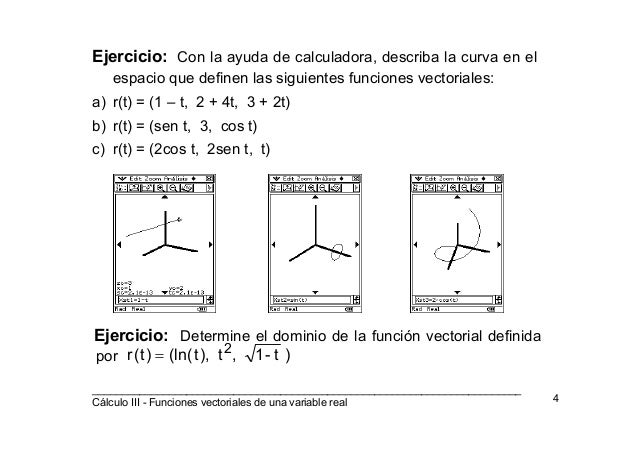 Funciones vectoriales