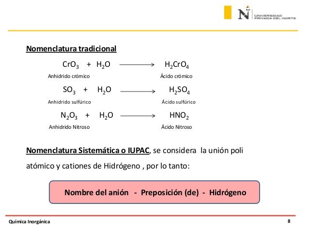 Funciones acidos