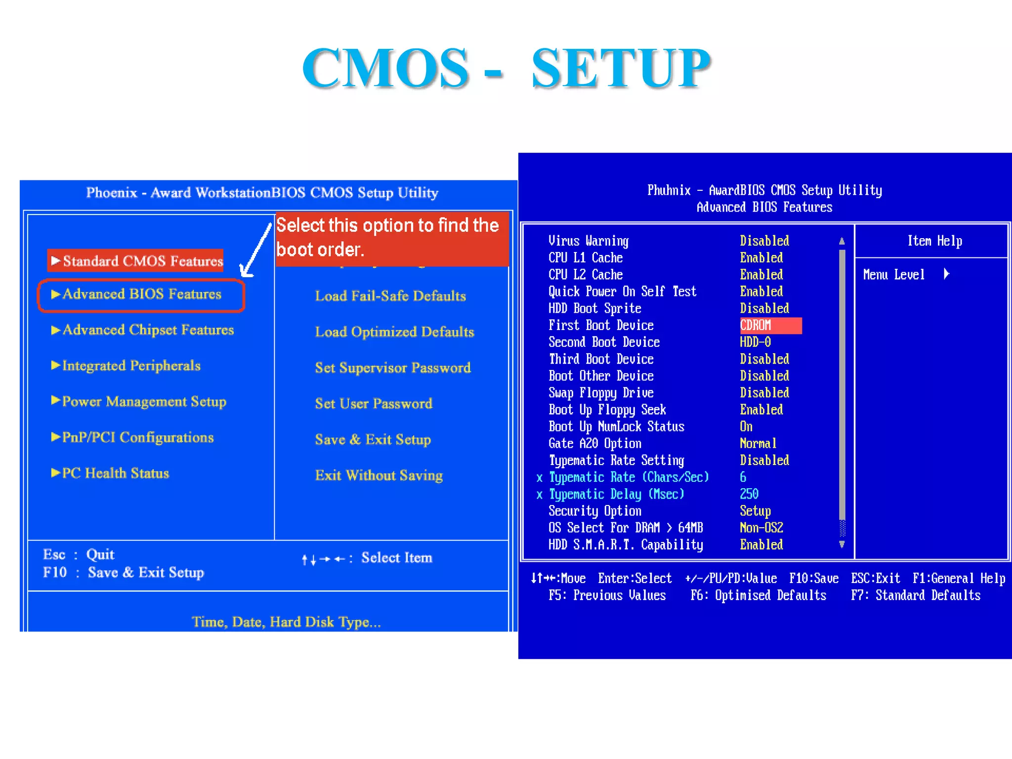 CMOS -  SETUP