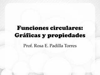 Funciones circulares | PDF