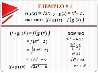 EJEMPLO # 1
DOMINIO