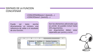 funciones contar- contara -concatenr unir juntar armilagros 5TO.pptx