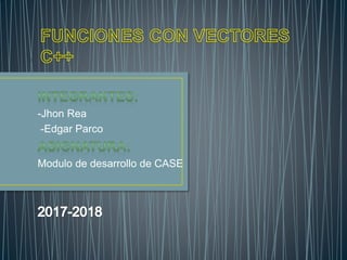 -Jhon Rea
-Edgar Parco
Modulo de desarrollo de CASE
 