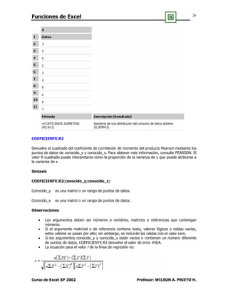 Funciones de excel | PDF