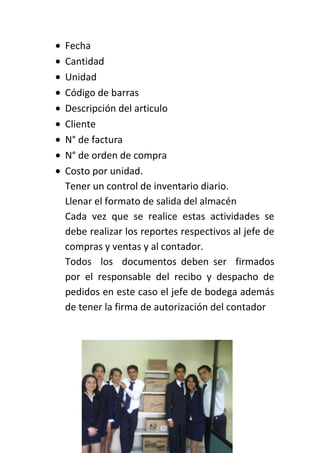 Funciones De Jefe De Bodega[1][1]