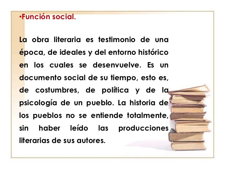 Funciones de la literatura