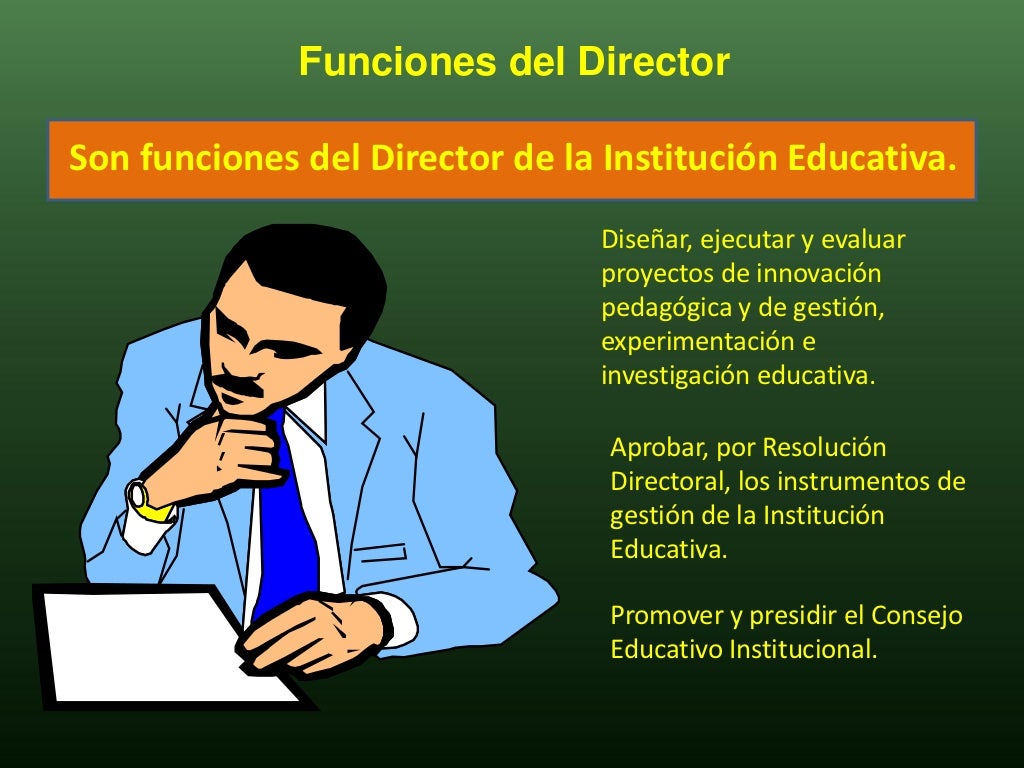 Funciones del director