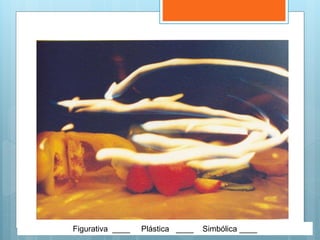 Figurativa ____ Plástica ____ Simbólica ____
 