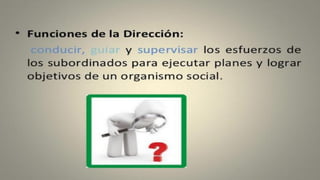 Funciones del Gerente