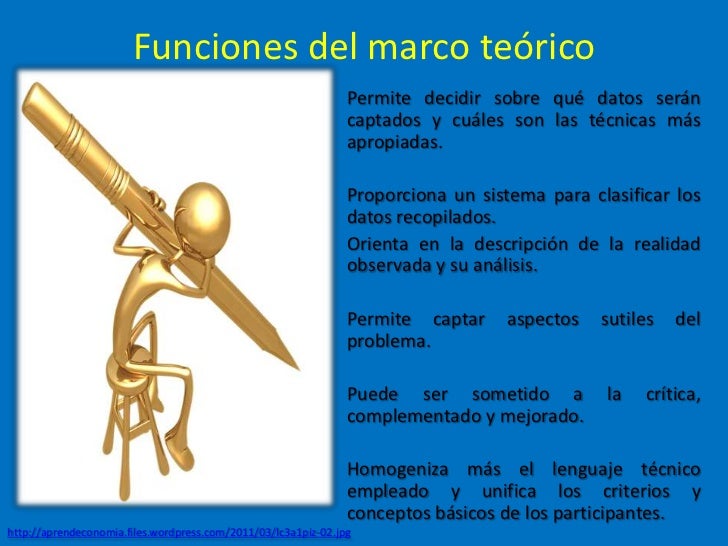 Funciones del marco teórico