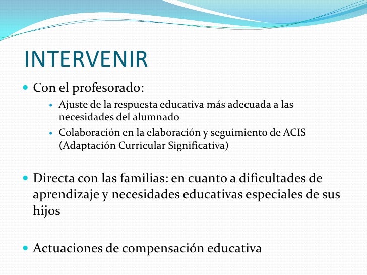 Funciones del Orientador Educativo