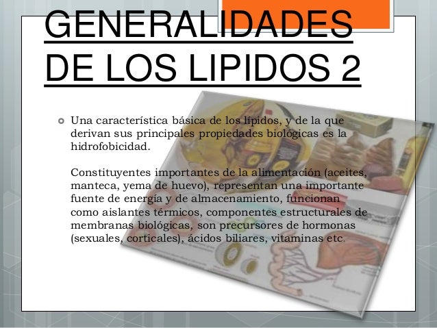 Funciones de los lipidos en la odotologia