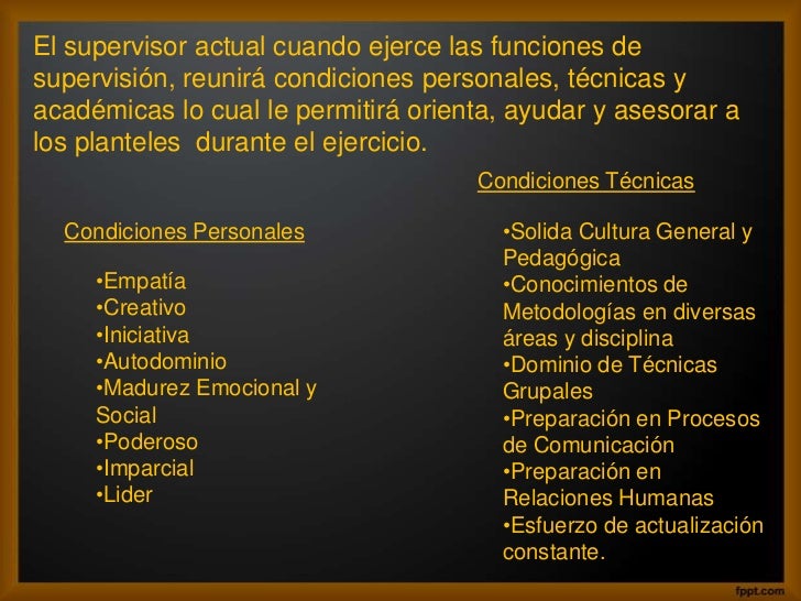 Funciones de Supervision Escolar