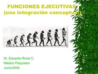 FUNCIONES EJECUTIVAS
(una integración conceptual)
Dr. Eduardo Rivas C.
Médico Psiquiatra
Junio/2004
 
